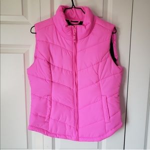 Aeropostale Bright Pink Puffer Vest